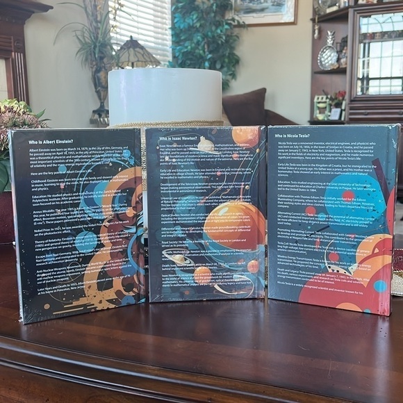 Brand New Decorative Coffee Table Books Home Decor Blank Journals Scientists - Picture 8 of 14